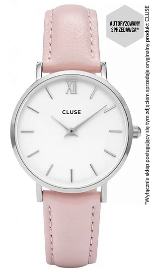 Cluse Minuit Silver White Pink CL30005