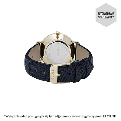 Cluse Minuit Yellow Gold Midnight Blue CL30014