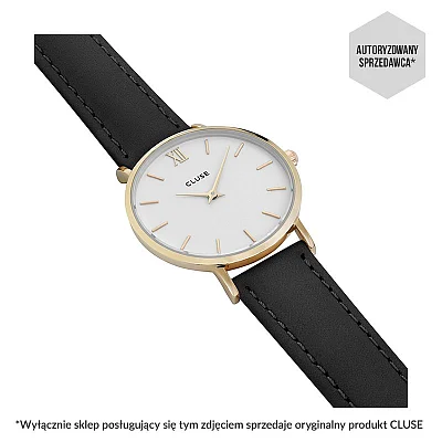 Cluse Minuit Yellow Gold White Black CL30019