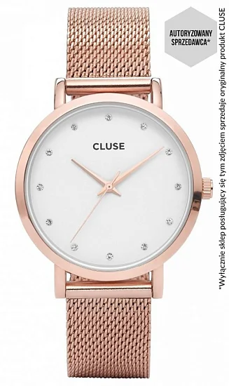 Cluse Pavane Mesh Rose Gold Stones CW0101202002