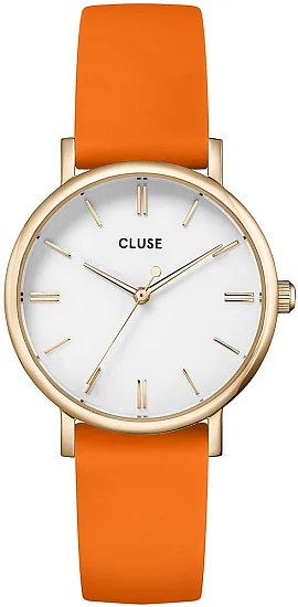Cluse Pavane Petite Gold Orange Silicon CW11402