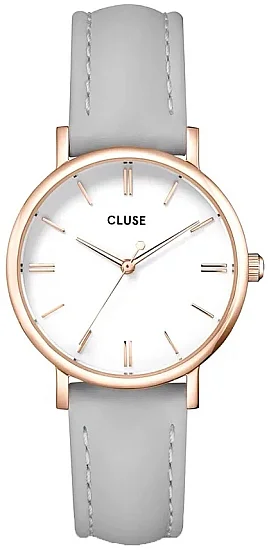 Cluse Pavane Petite Rose Gold Grey Leather CW11406