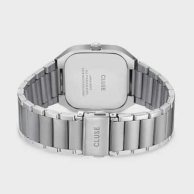 Cluse Quadrus Day-Date Blue Dial Steel Bracelet CW26209