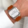  Zdjęcie 2 Cluse Quadrus Day-Date White Dial Leather Strap CW26208