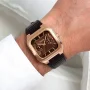  Zdjęcie 2 Cluse Quadrus Day-Date Brown Dial Rose Gold Leather Strap CW26206
