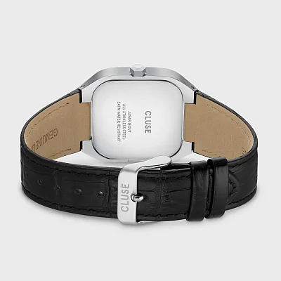 Cluse Quadrus Leather Black Dial CW25703