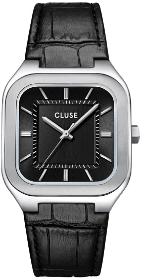 Cluse Quadrus Leather Black Dial CW25703