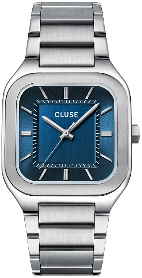 Cluse Quadrus Steel Bracelet Blue Dial CW25701
