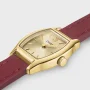 Zdjęcie 2 Cluse Tonnette Mini Yellow Gold Burgundy Leather Strap CW16505