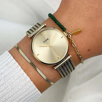 Cluse Triomphe Full Gold Mesh CW10401