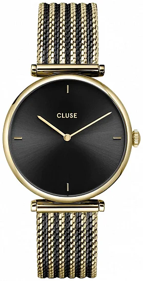 Cluse Triomphe Gold Bicolour Mesh Rose Gold Black CW10403
