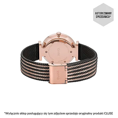 Cluse Triomphe Rose Gold Bicolour Mesh Rose Gold Black CW0101208005