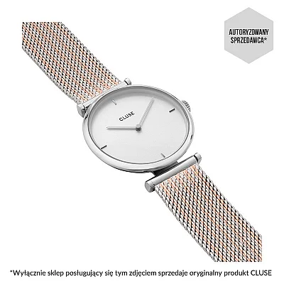 Cluse Triomphe Silver Bicolour Mesh CW0101208003