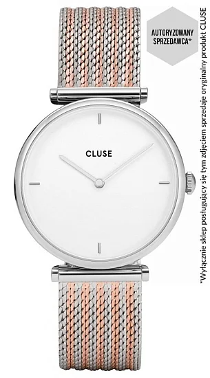 Cluse Triomphe Silver Bicolour Mesh CW0101208003