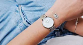  Zdjęcie 6 Cluse Triomphe Silver White Pearl Leather Soft Grey Python CW0101208009