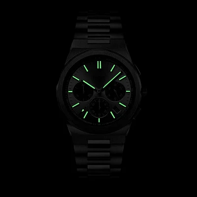Cluse Vigoureux Chrono Man H-Link Panda Silver Dial CW20807
