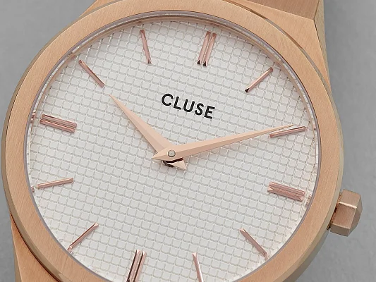 Cluse Vigoureux H-Link Rose Gold White Dial CW0101210001
