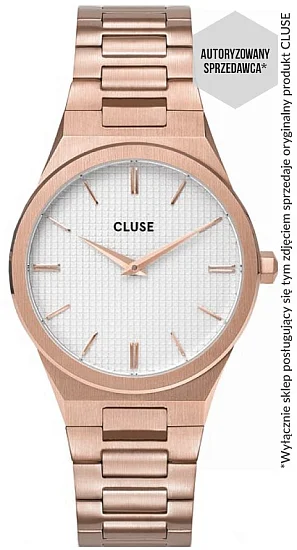 Cluse Vigoureux H-Link Rose Gold White Dial CW0101210001