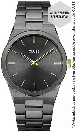 Cluse Vigoureux Man H-Link Gunmetal PVD Grey Dial CW0101503006