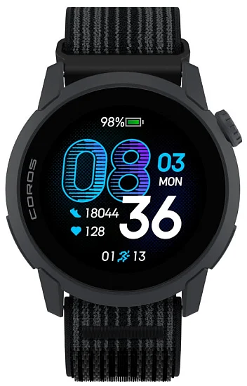 Coros PACE 4 Black Nylon Digital Smartwatch HR GPS WPACE4N-BLK