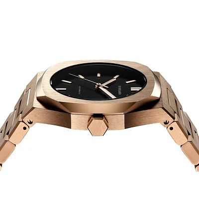D1 Milano Automatic Rose Gold Black Dial ATBJ03