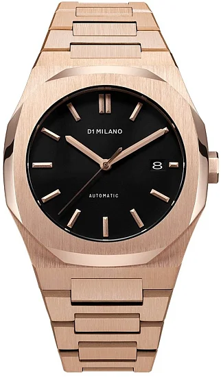 D1 Milano Automatic Rose Gold Black Dial ATBJ03