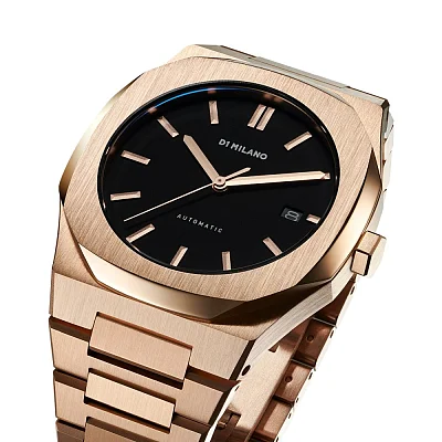 D1 Milano Automatic Rose Gold Black Dial ATBJ03