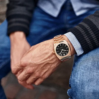D1 Milano Automatic Rose Gold Black Dial ATBJ03
