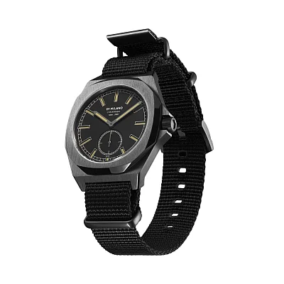 D1 Milano Commando Force Black NATO Strap MTNJ01