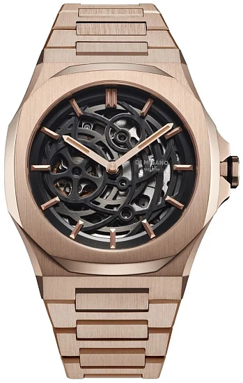 D1 Milano Skeleton Automatic Rose Gold SKBJ12