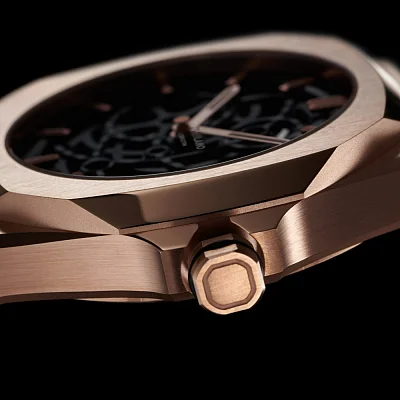 D1 Milano Skeleton Automatic Rose Gold SKRJ12
