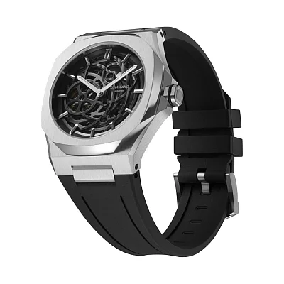 D1 Milano Skeleton Automatic Silver SKRJ10