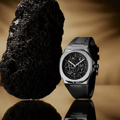 D1 Milano Skeleton Automatic Silver SKRJ10