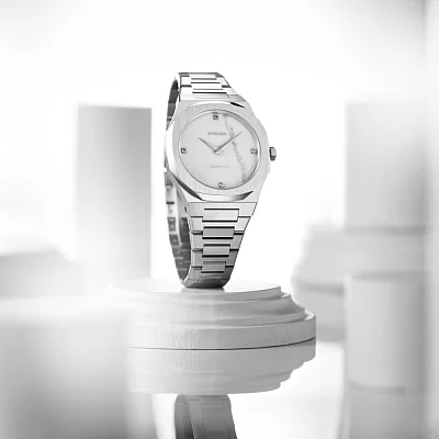 D1 Milano Ultra Thin Lady Marble Silver UTBL13