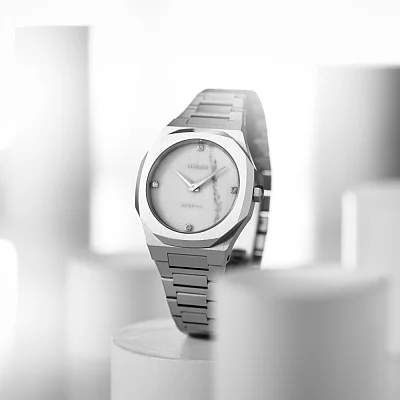 D1 Milano Ultra Thin Lady Marble Silver UTBL13
