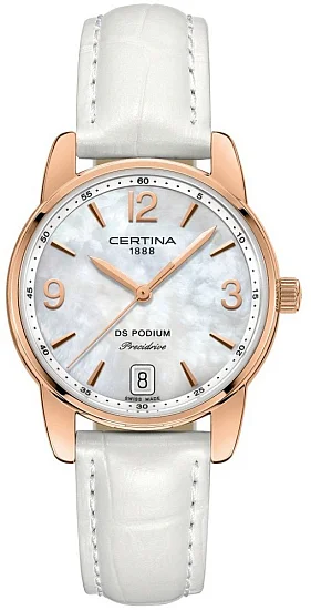 Certina DS Podium Lady Quartz Precidrive Rose Gold PVD C0342103611700