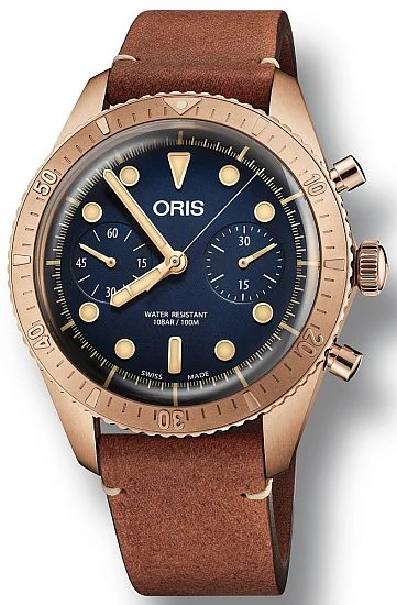 Oris Divers Carl Brashear Chronograph Bronze Limited Edition 01 771 7744 3185-Set LS