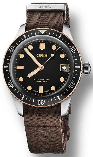 Oris Divers Sixty-Five Lady Bronze Bezel NATO 01 733 7747 4354-07 5 17 30