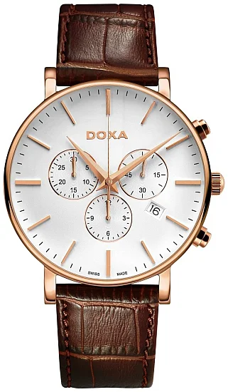 Doxa D-Light Gent Chrono Rose Gold PVD 1729001102