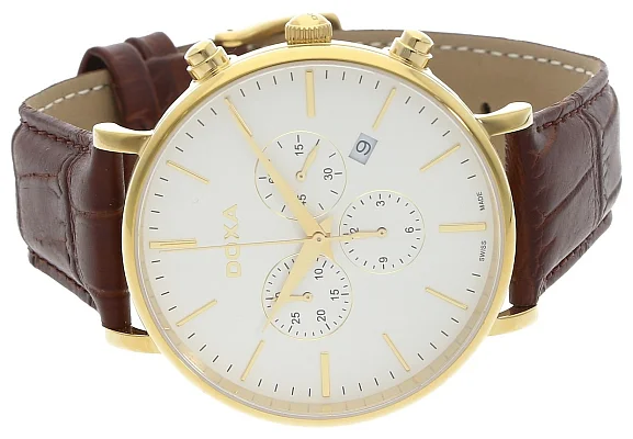 Doxa D-Light Gent Chrono Yellow Gold PVD 172.30.011.02