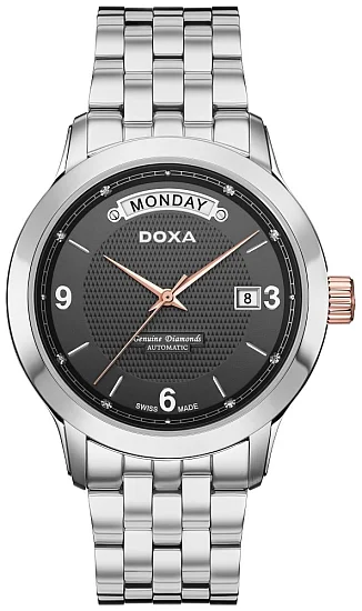 Doxa Executive Gent Automatic Day-Date Diamonds D167RBK