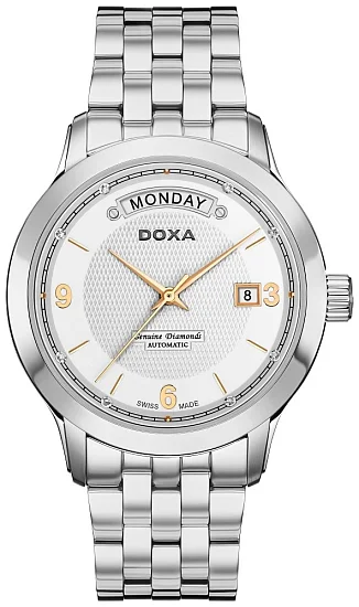 Doxa Executive Gent Automatic Day-Date Diamonds D167SWH