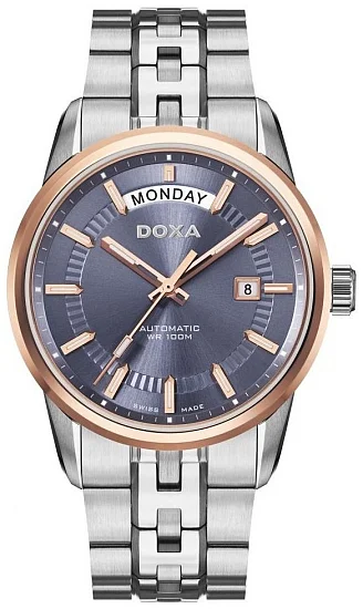 Doxa Executive Gent Automatic Day-Date Rose Gold PVD D188RBU