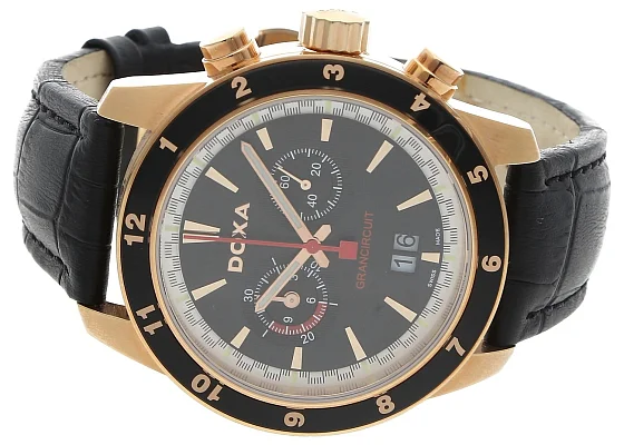 Doxa Grancircuit Gent Chrono Big-Date Rose Gold PVD 140.90.101.01