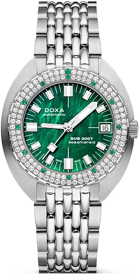 Doxa SUB 200T Diamonds Sea Emerald Diver 80410D13110