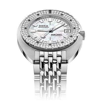 Doxa SUB 200T Diamonds Whitepearl Diver 804.10D.011.10