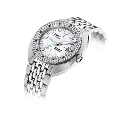 Doxa SUB 200T Diamonds Whitepearl Diver 804.10D.011.10