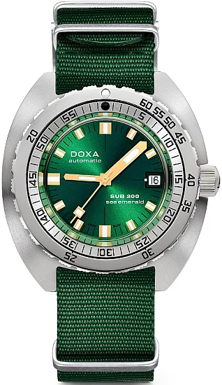 Doxa SUB 300 Sea Emerald Diver COSC Chronometer NATO Strap 8211013126-N