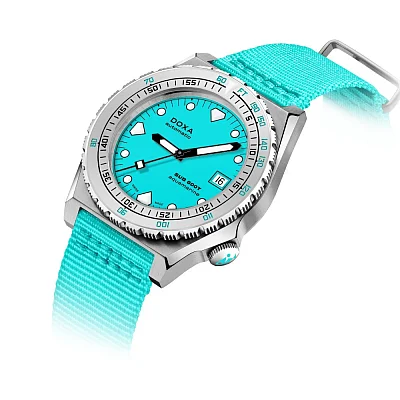 Doxa SUB 600T Aquamarine NATO Strap Diver 862.10.241.25-N