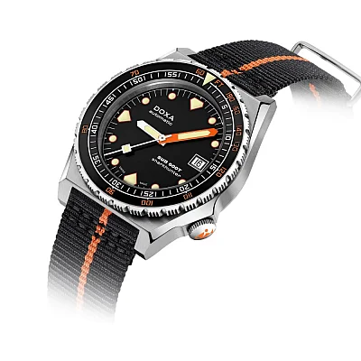 Doxa SUB 600T Sharkhunter Ceramic NATO Strap Diver 861.10.101.34-N